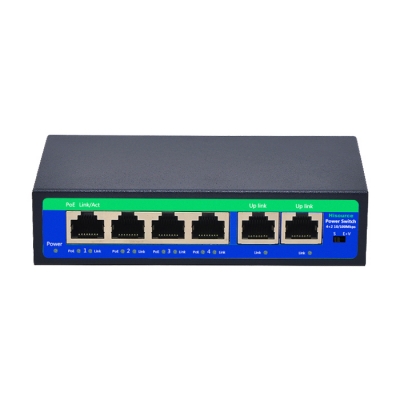 4POE+2FE 250m Extend POE Switch (Without Adapter)