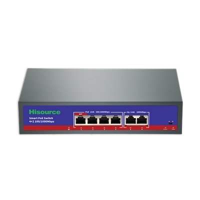 Active 4+2 Full Gigabyte POE Switch(Single port BT)