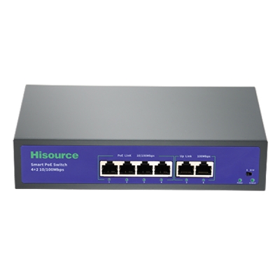 Active 4+2 100Mbps POE Switch