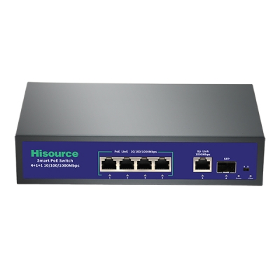 Active 4+1+1 Full Gigabit PoE Switch